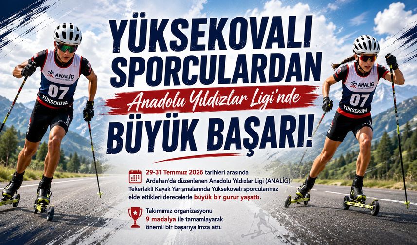 Yüksekovalı sporcular Ardahan’dan madalyalarla döndü